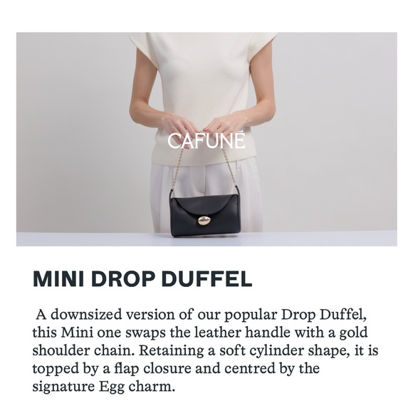 Cafune Mini Drop Duffel Lilac Leather Shoulder Bag - Picture 13 of 13